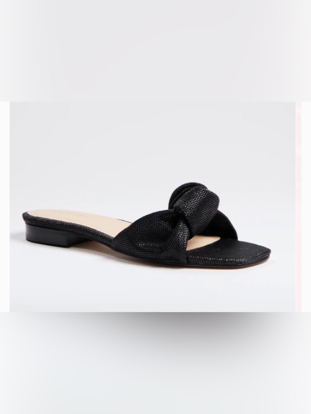 Tuckernuck NIB Raffia Brit Sandals Black size 8